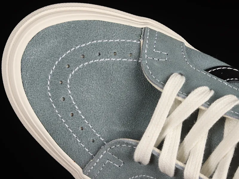 All categories Vans Vans series Vans Hi Vans high-top Vans OG SK8-Hi Lx fairy haze blue color Japanese retro trend high-top canvas skateboard shoes VN0A4BVB20R